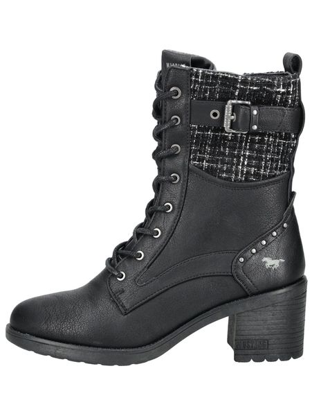 MUSTANG Stiefelette Lederimitat/Textil . Schnürstiefelette günstig online kaufen