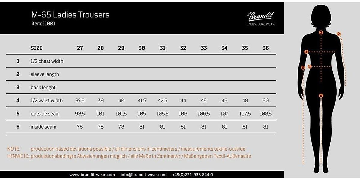Brandit Cargohose Women M65 Pants günstig online kaufen