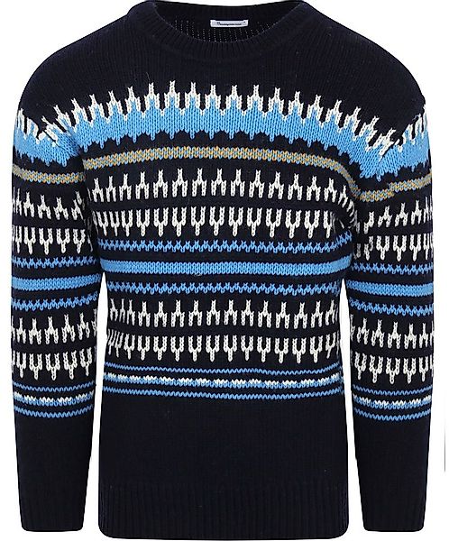 Knowledge Cotton Apparel Wollpullover Dunkelblau - Größe XL günstig online kaufen