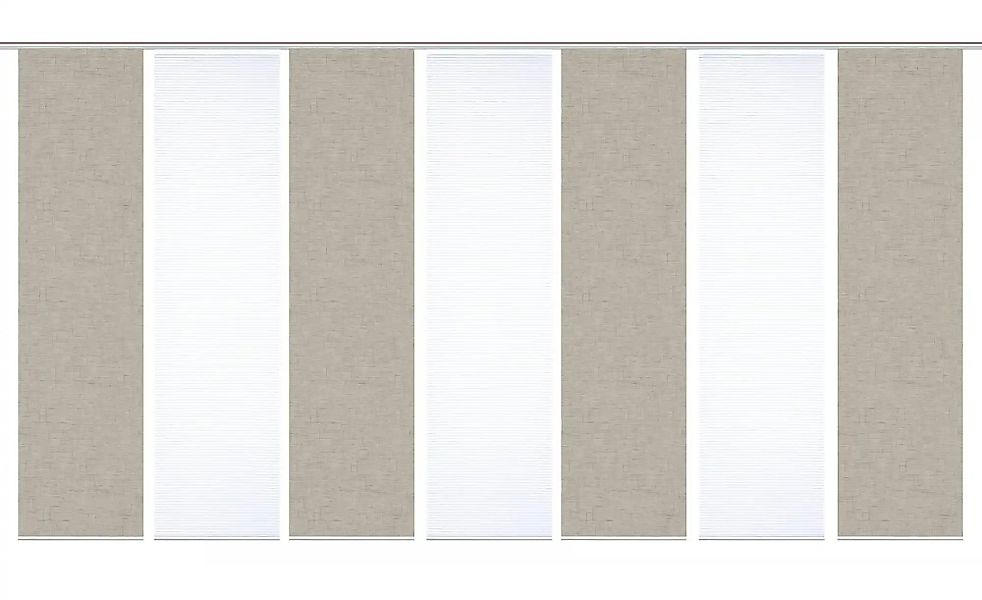 HOME in green Schiebevorhang   ¦ braun ¦ Synthetik ¦ Maße (cm): B: 60 H: 24 günstig online kaufen