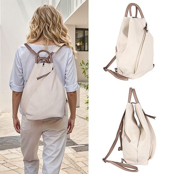 MIRROSI Tagesrucksack Damen Rucksack aus Kunstleder günstig online kaufen