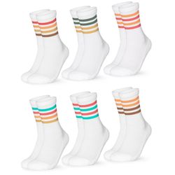 OCCULTO Sportsocken Damen Retro Tennis Socken günstig online kaufen