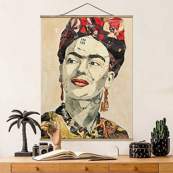 home24 Stoffbild  Frida Kahlo Collage No.2 günstig online kaufen