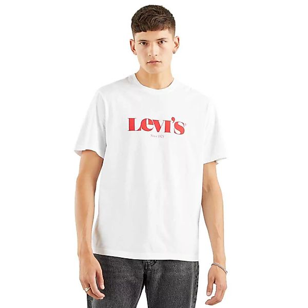 Levi's – Lässiges T-Shirt im Modern Vintage-Design in Weiß günstig online kaufen