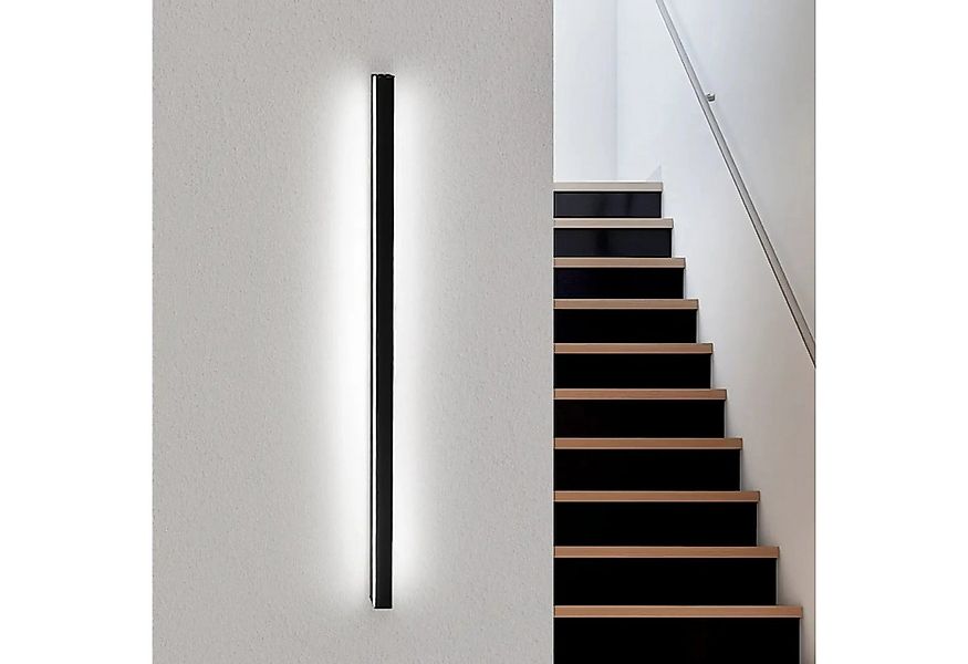 Nettlife LED Wandleuchte innen Schwarz 100cm 3000/6500K Flur Up Down Wandbe günstig online kaufen