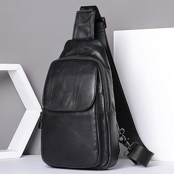 YUBRO-STUDIO Messenger Bag Herren Leder Umhängetasche günstig online kaufen