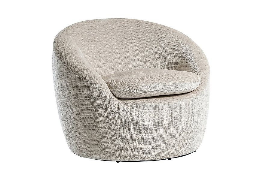 riess-ambiente Drehsessel ALPINE beige - Strukturstoff, 360° drehbar, Armle günstig online kaufen