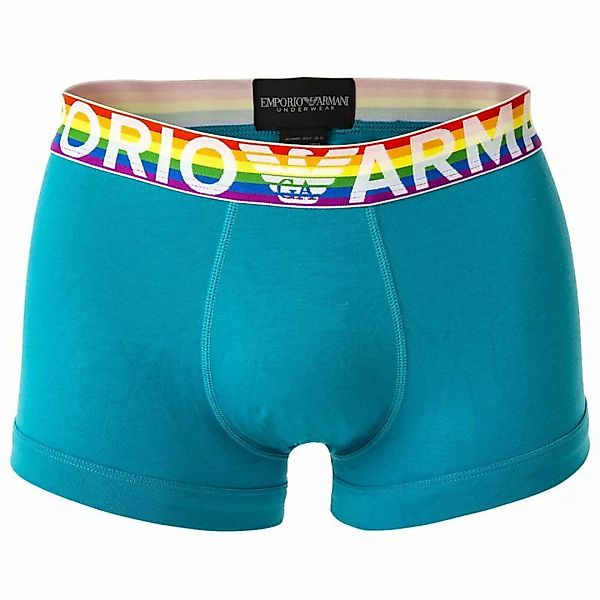 EMPORIO ARMANI Herren Trunks - Pride, Logo-Bund, Geschenkverpackung Blau XL günstig online kaufen