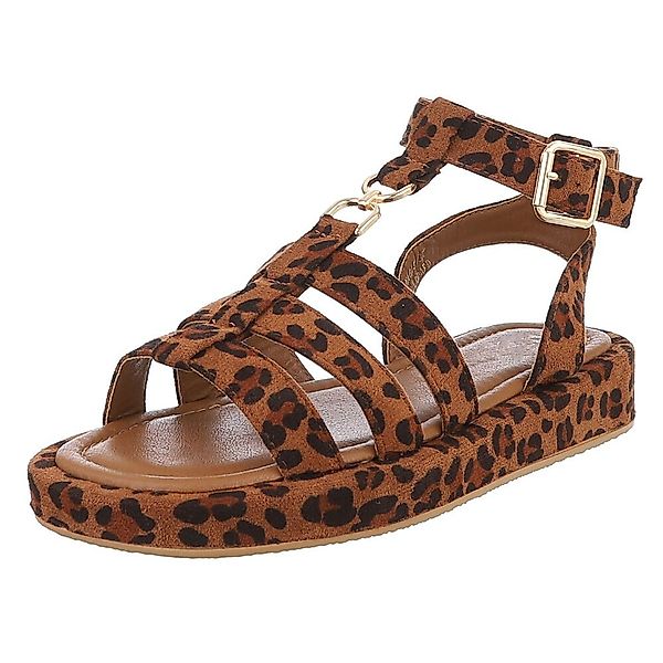 Ital-Design Beige Sandalen mit verstellbaren Riemen günstig online kaufen