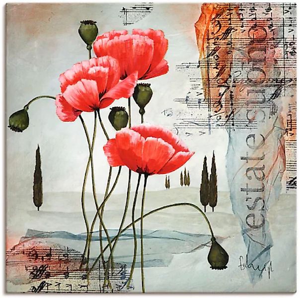 Artland Wandbild »Klatschmohn«, Blumen, (1 St.), als Leinwandbild, Poster, günstig online kaufen