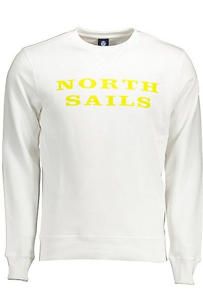 North Sails Sweatshirt Weißes Herren-Sweatshirt aus Naturfasern - günstig online kaufen