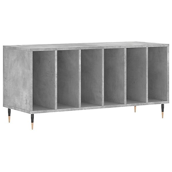 vidaXL Media-Regal Plattenschrank Betongrau 100x38x48 cm günstig online kaufen