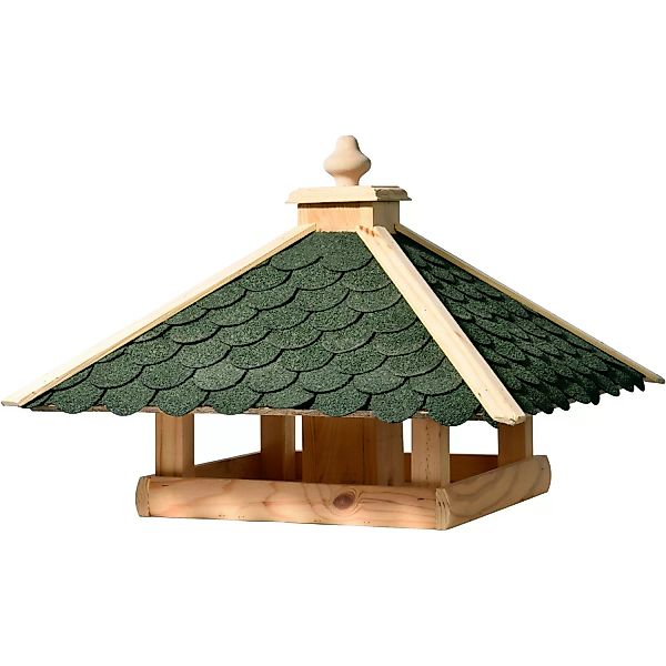 Dobar Vogelhaus Bitumen-Dachschindeln Grün 54 x 54 x 38 cm FSC® günstig online kaufen