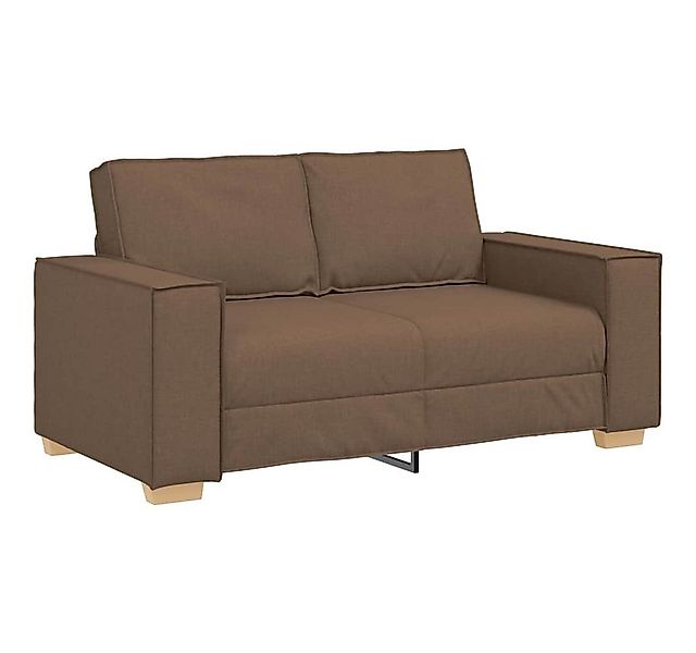vidaXL Sofa 2-Sitzer Sofa Braun 120 cm Stoff günstig online kaufen