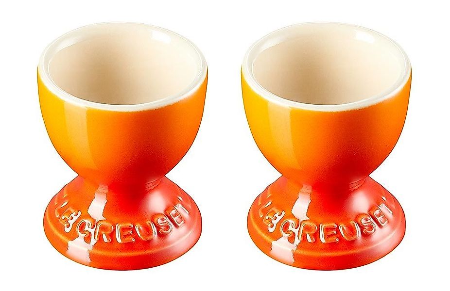 Le Creuset 2er-Set Eierbecher Ofenrot Steinzeug günstig online kaufen