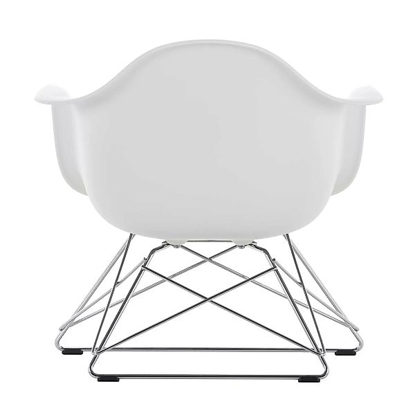 Vitra - Eames Plastic Armchair LAR Gestell verchromt - weiß/Sitzschale Poly günstig online kaufen