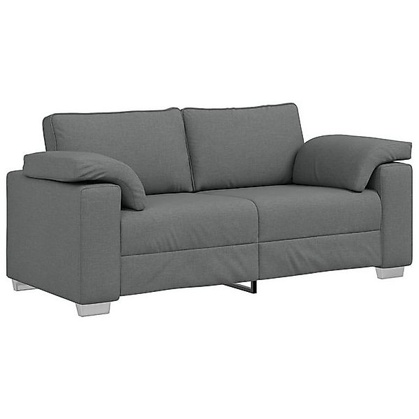 vidaXL Sofa Sofa 2-Sitzer Dunkelgrau 140 cm Stoff, 1 Teile günstig online kaufen