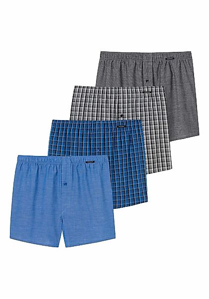 Schiesser Webboxer "Web-Boxershorts 4er Pack" günstig online kaufen