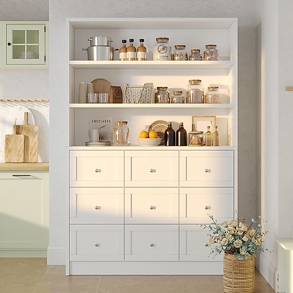 FUFU&GAGA Buffet Lagerschränke mit 9 Schubladen, günstig online kaufen