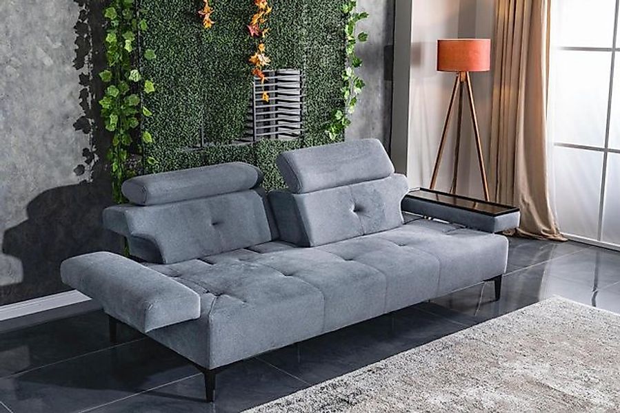 Xlmoebel Sofa Luxuriöses Zweisitzer-Sofa aus modernem Polyesterstoff für da günstig online kaufen