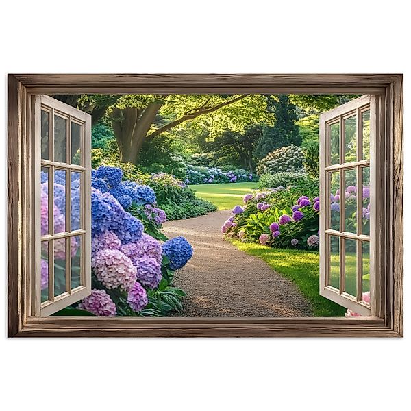 MuchoWow Poster Aussicht - Garten - günstig online kaufen