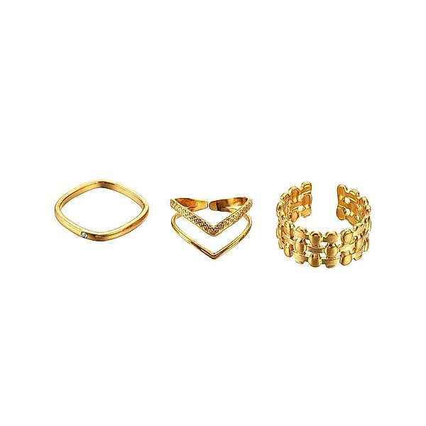 RWEUOQ Fingerring 3St Stilvoller Ring Damen günstig online kaufen