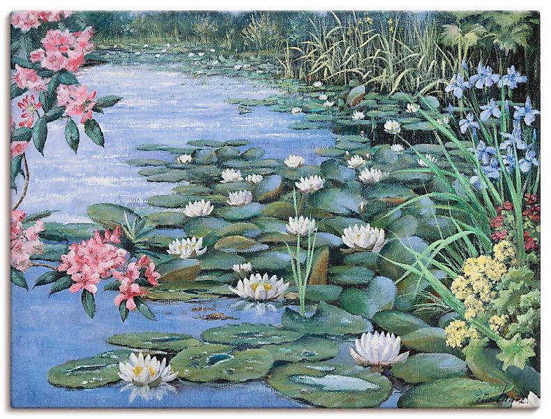 Artland Leinwandbild "Der See" Gewässer 1 Stk. tlg. auf Holzrahmen gespannt günstig online kaufen