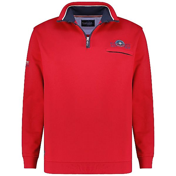 Redfield Sweatshirt aus Baumwollmischung Farbe rot Größe: 6XL günstig online kaufen