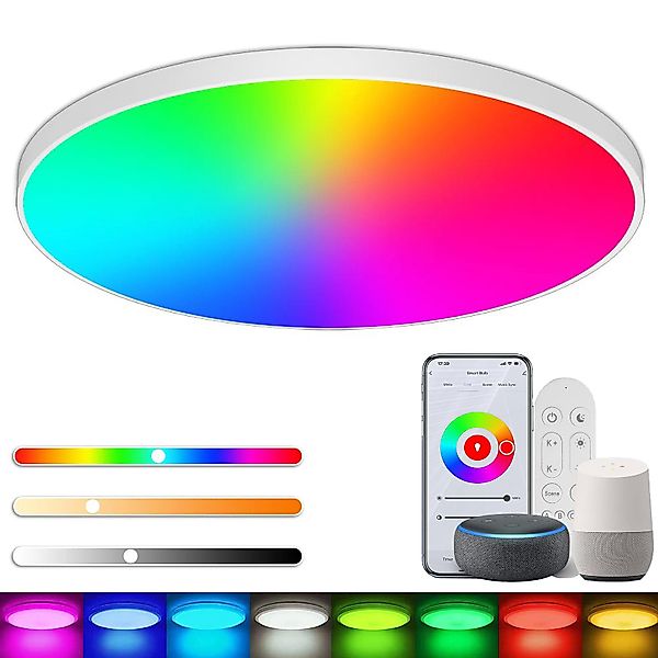 BlingBin Deckenleuchte LED Deckenlampe Wohnzimmerlampe, Ø30 günstig online kaufen