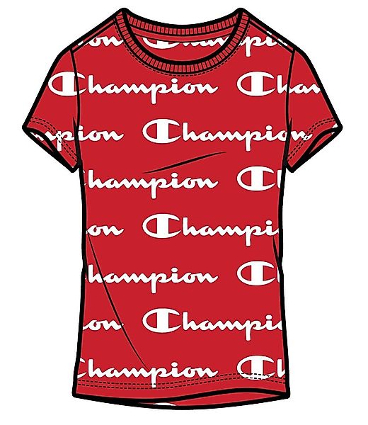 Champion T-Shirt (Baumwolle) Graphic Print rot günstig online kaufen
