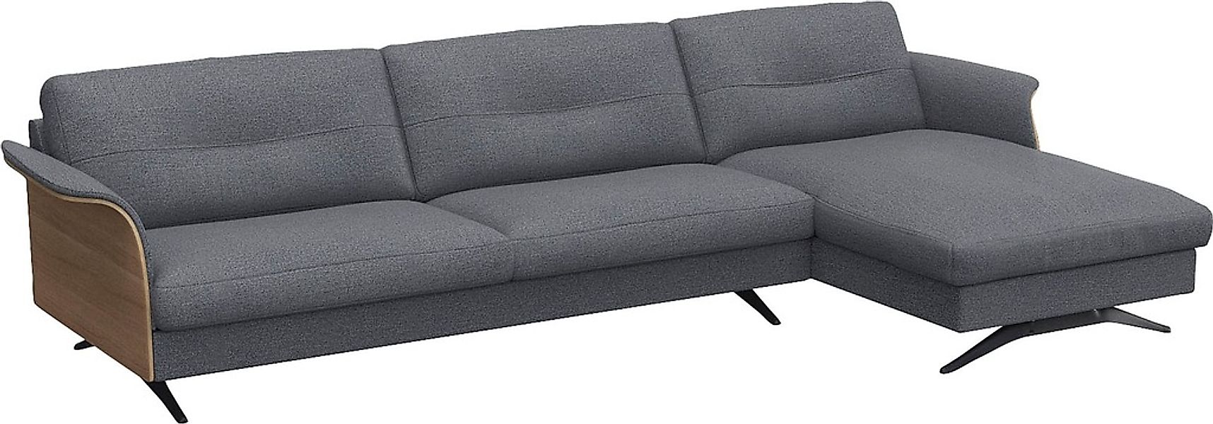 FLEXLUX Ecksofa "Glow, super bequem durch hochwertigem Sitzaufbau mit Feder günstig online kaufen