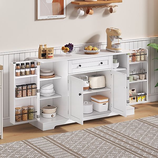 OKWISH Sideboard Küchenbuffet,Kommode (Multifunktionales Küchenbuffet 138 günstig online kaufen