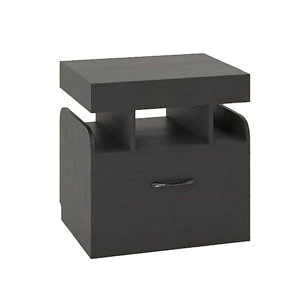 Costway Nachttisch mit Ladestation & Geheimfach Schwarz günstig online kaufen