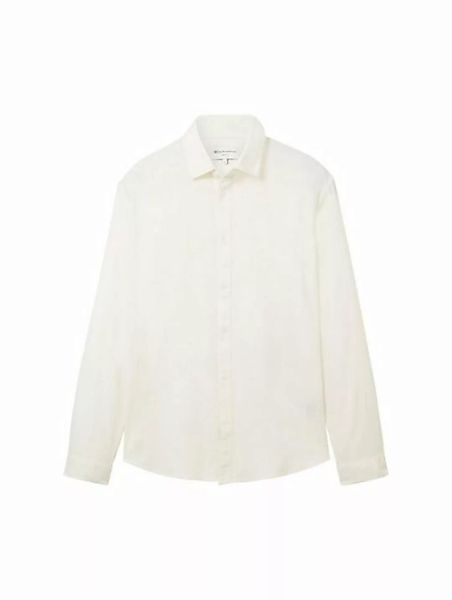 TOM TAILOR Denim T-Shirt herringbone shirt, Wool White günstig online kaufen
