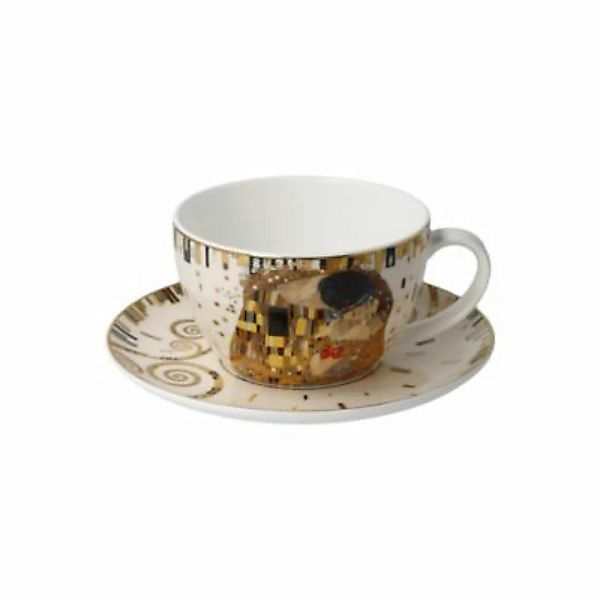 Goebel Tee-/ Cappuccinotasse Gustav Klimt - Der Kuss bunt günstig online kaufen