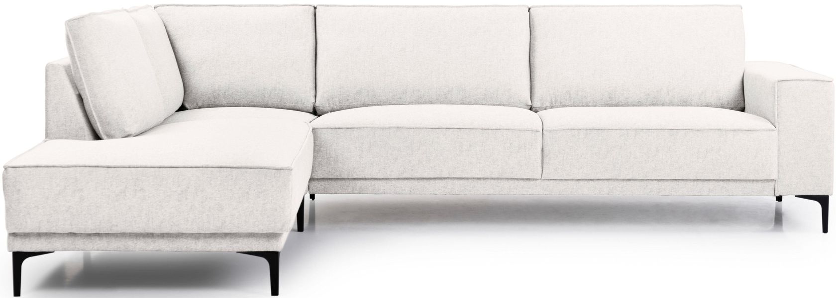 PLACES OF STYLE Ecksofa "Polsterecke Oland, Struktur, Flachgewebe, Luxus-Mi günstig online kaufen