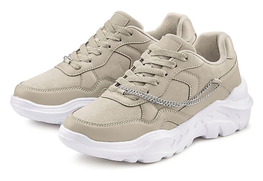 LASCANA Sneaker mit Chunky-Sohle & Ketten, günstig online kaufen