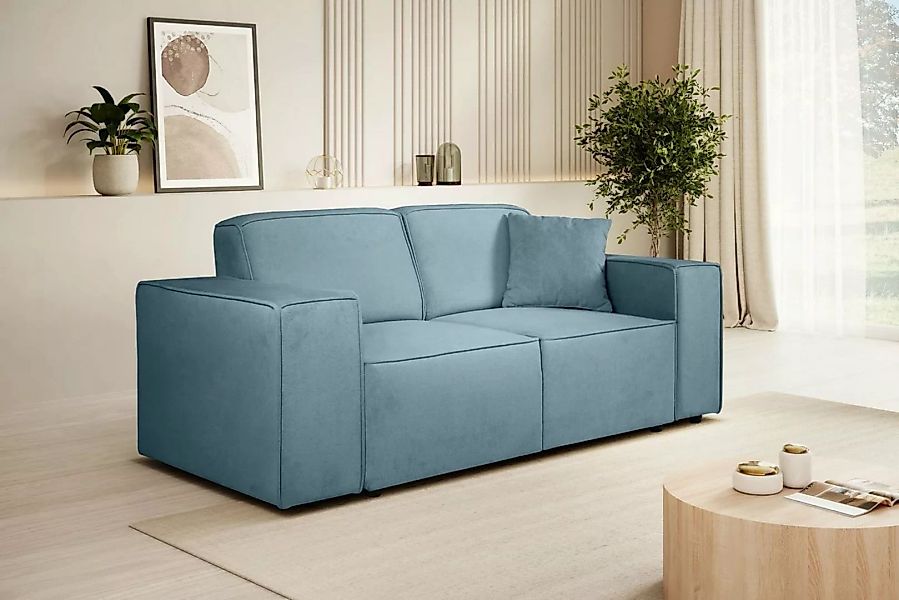 Beautysofa Sofa PEDRO II, 2-Sitzer, ohne Schlaffunktion, viele Farbvariante günstig online kaufen