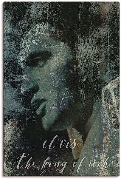 Artland Wandbild "Elvis the King" Musiker 1 Stk. tlg. als Alubild, Outdoorb günstig online kaufen