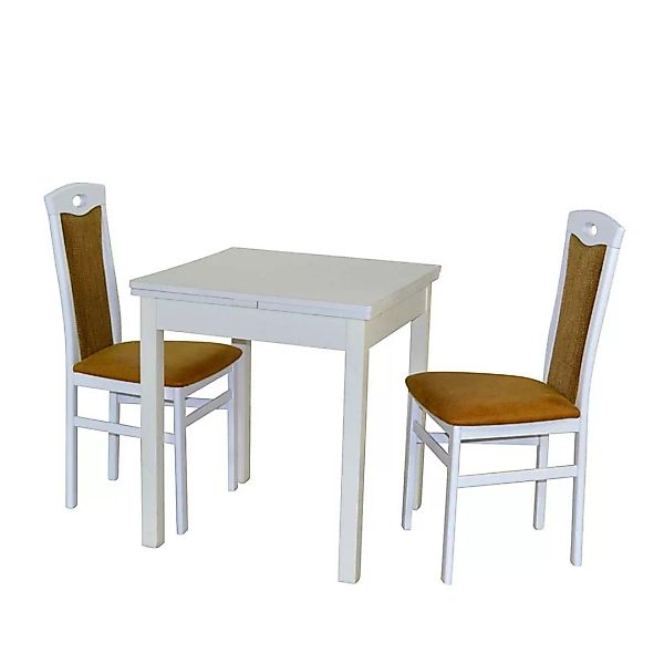 Esszimmer Sitzgruppe inklusive zwei Stühle hoher Lehne (dreiteilig) günstig online kaufen