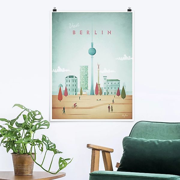 Poster Architektur & Skyline - Hochformat Reiseposter - Berlin günstig online kaufen