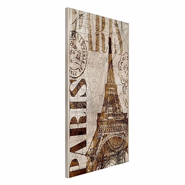 Magnettafel - Hochformat 3:4 Shabby Chic Collage - Paris günstig online kaufen