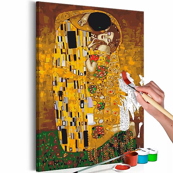 Malen Nach Zahlen - Klimt: The Kiss günstig online kaufen