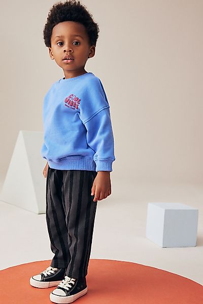 Next Sweatanzug Sweatshirt und gestreifte Jogginghose günstig online kaufen
