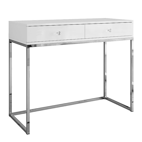 Lookway Konsolentisch BLANCO GLAMOUR auf verchromtem günstig online kaufen
