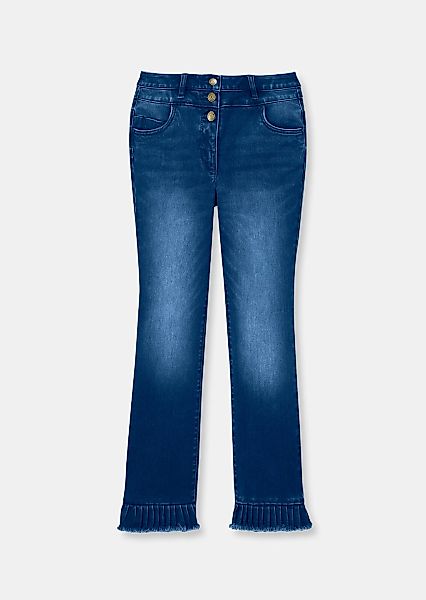 MADELEINE Regular-fit-Jeans "Jeans Jeans mit Plissee-Saum" günstig online kaufen