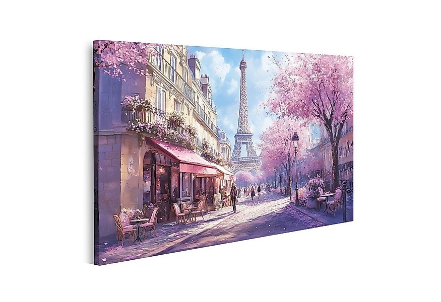 islandburner Leinwandbild Frühlingszeit in Paris mit Blick auf den Eiffeltu günstig online kaufen
