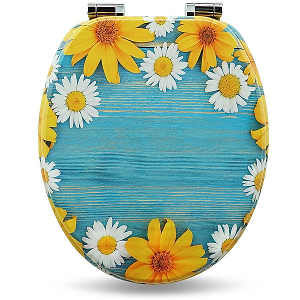Sanfino WC-Sitz "Daisies" Premium Toilettendeckel mit günstig online kaufen