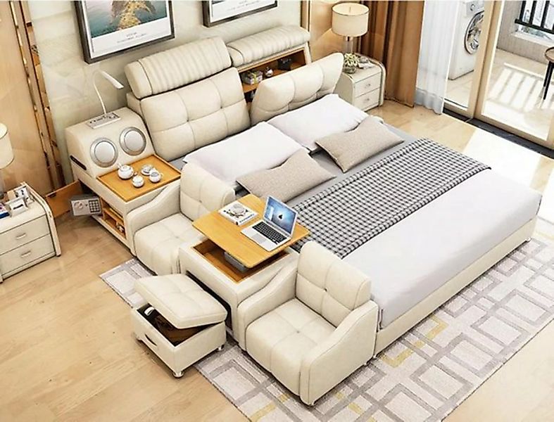 JVmoebel Bett Bettgestell Betten 180x200cm Hotel Multifunktion Bett Doppelb günstig online kaufen