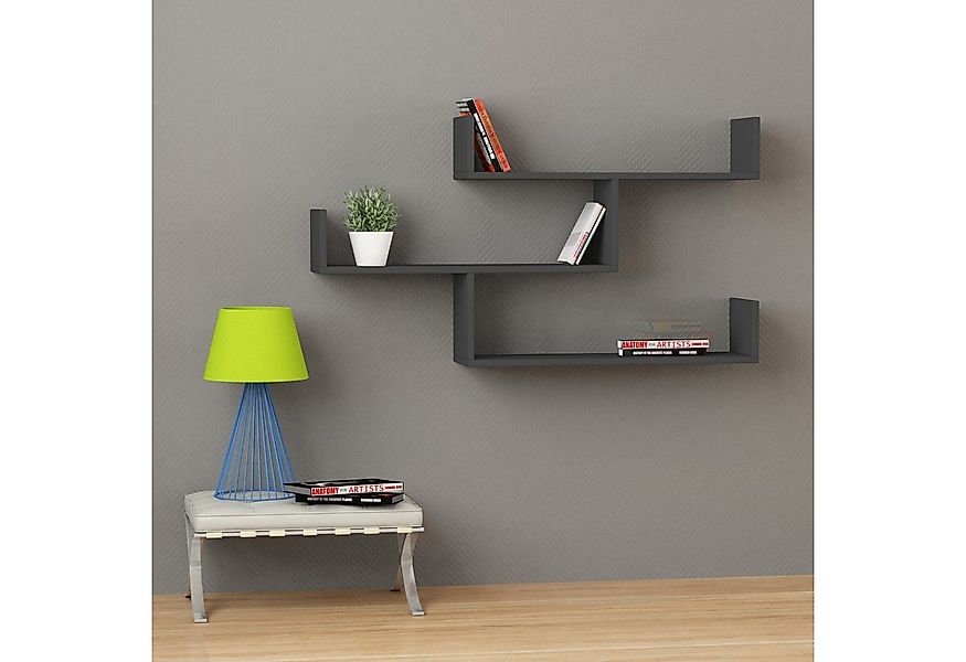 Decortie Bücherregal Tibet, Wandregal Modernes Bücherregal, 119 x 22 x 66,5 günstig online kaufen